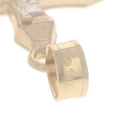 Yellow Gold Crucifix Pendant - 14k Faith - Picture 4 of 4